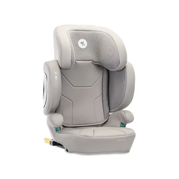 Scaun auto pentru copii Lorelli Growgo Grey cu isofix, pliabil, protectii laterale extensibile, tetiera reglabila, 100-150 cm, 3-12 ani