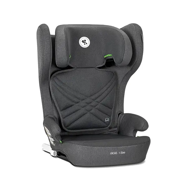 Scaun auto pentru copii Lorelli Rigel Grey i-Size, isofix, pliabil pentru depozitare usoara, tetiera reglabila, 3 ani-12 ani, 100-150 cm