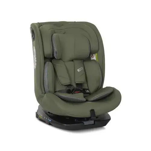 Scaun auto pentru copii Lorelli Rodeo, i-Size, Isofix, rotativ, 0 luni-12 ani, 40-150 cm, Verde