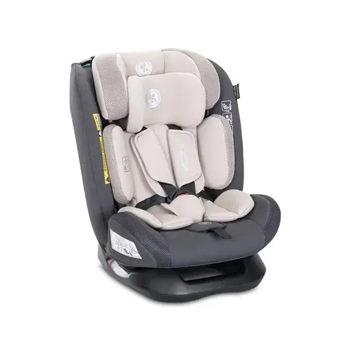 Scaun auto pentru copii Lorelli, Scorpius, i-Size, 0 luni-12 ani, 40-150 cm, Bej
