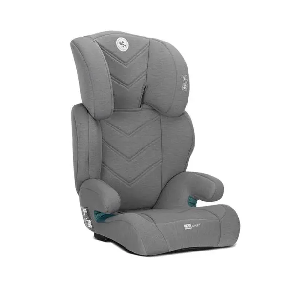 Scaun auto pentru copii Lorelli Speed Grey i-Size, transformabil in inaltator auto, tetiera reglabila, cotiere, husa detasabila, 3-12 ani, 100-150 cm