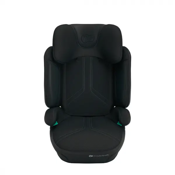 Scaun auto pliabil Kinderkraft XPand 2 Pro Graphite Black 100-150 cm, tetiera reglabila, protectie laterala, sistem isofix