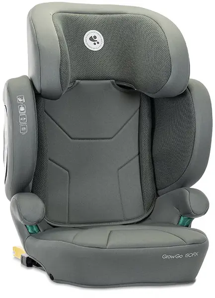 Scaun auto pliabil Lorelli Premium - Growgo, cu IsoFix, i-Size, 100-150 cm, Gri