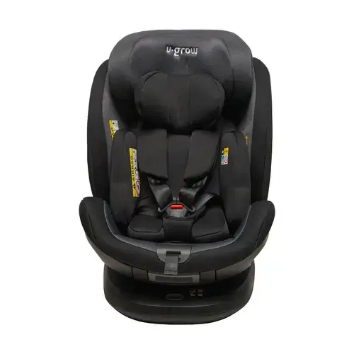 Scaun auto U-grow, i-Size, rotativ 360, Isofix, 0-36 kg, 40-150 cm (Negru)