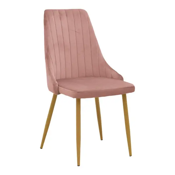 Scaun Azori, Pako World, Catifea, Natural, 49x55x85 cm
