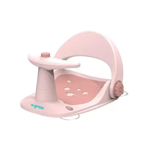 Scaun baie bebe U-Grow UGSB-0097-PK, spatar reglabil (Roz)
