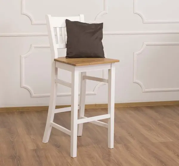 Scaun bar, blat stejar cu finisaj Dublu color