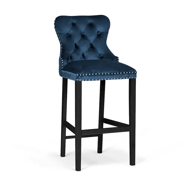 Scaun Bar Madame Bleumarin/Negru BL86 L70 cm
