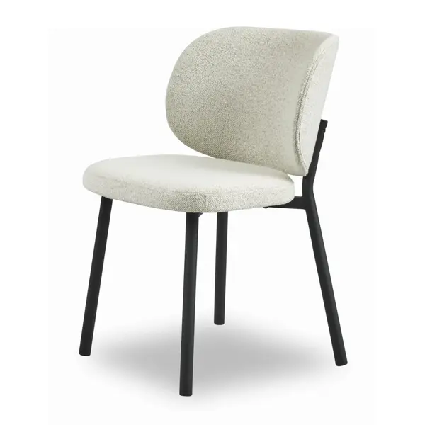 Scaun BARIST BOUCLE - Alb