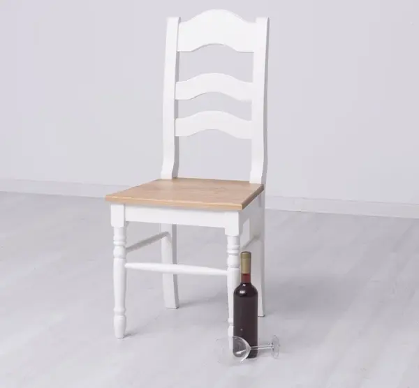 Scaun, blat stejar cu finisaj White / Golden brown
