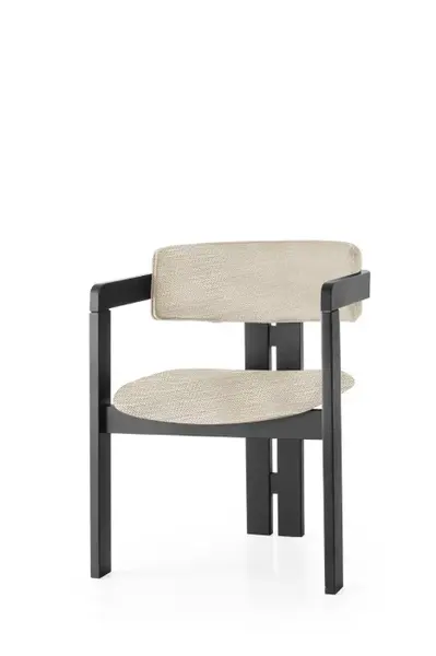 Scaun CO, gri deschis + negru, 58x49x76 cm
