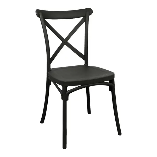 Scaun Crossie, Crem, 38x46x82 cm