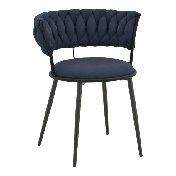 Scaun cu brate Alkia I Albastru inchis 57x58.5x72 cm