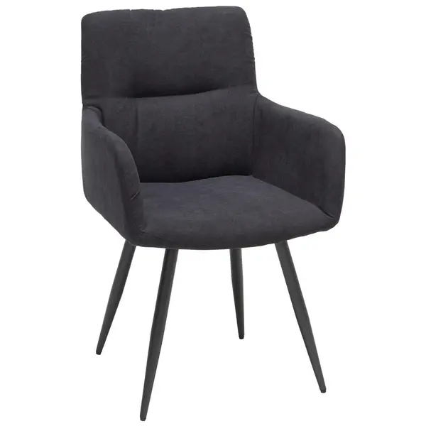 Scaun Cu Brațe din metal, textil, antracit