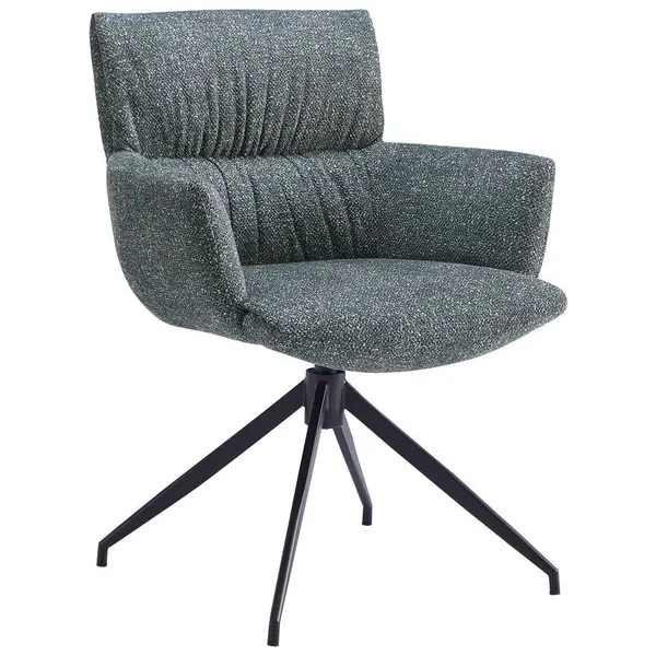 Scaun Cu Brațe din metal, textil, antracit