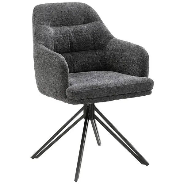 Scaun Cu Brațe din textil, antracit