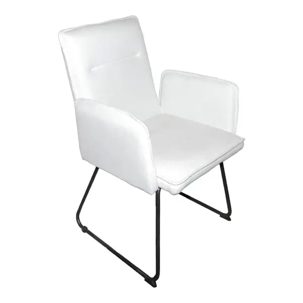 Scaun cu brate Essential Alb 55.5x59x89 cm