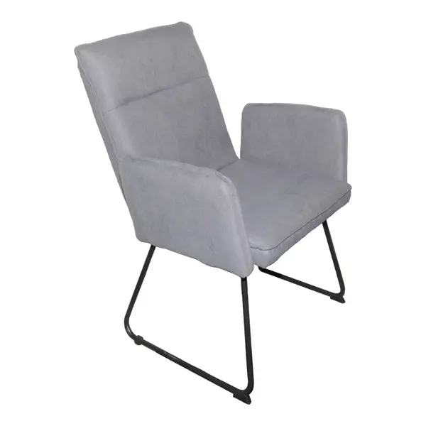 Scaun cu brate Essential Gri 55.5x59x89 cm