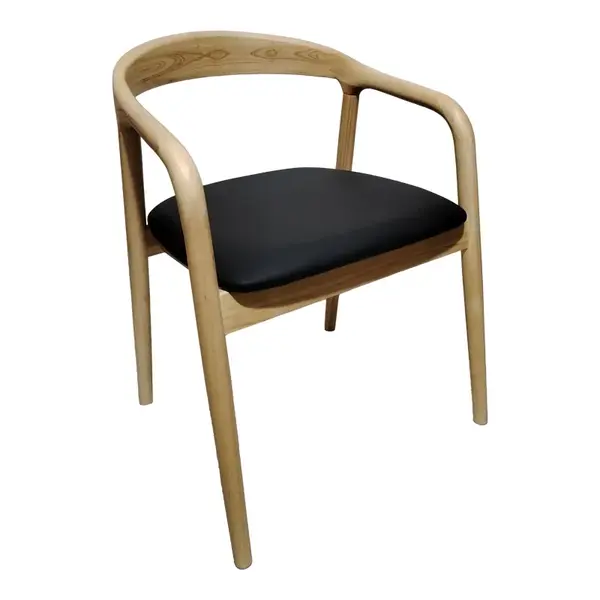 Scaun cu brate Hogie Natural 61x60x76 cm
