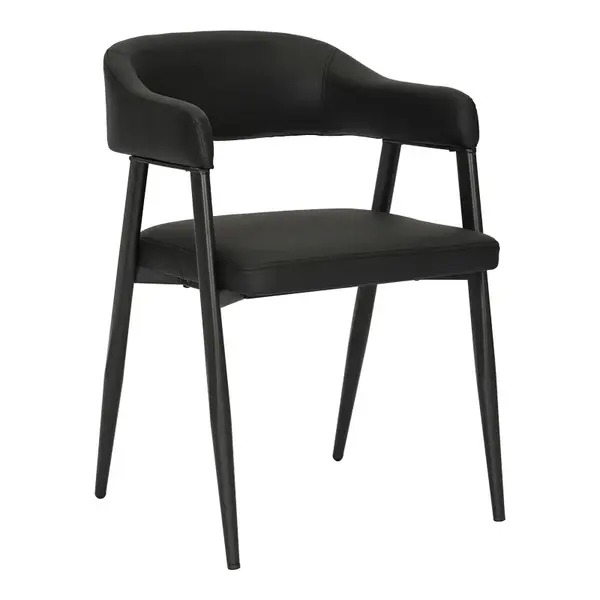 Scaun cu brate Sezan Negru 56x55x78 cm