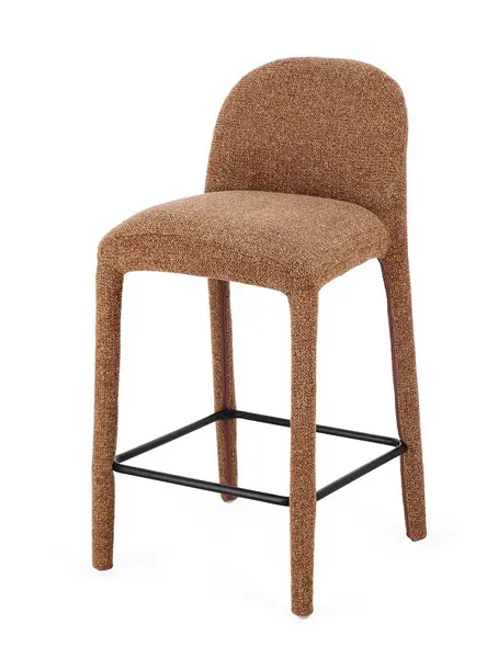 Scaun de bar ANTARA BOUCLE H67 CM - Orange
