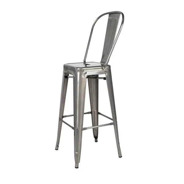 Scaun de bar AREGO TALL H76 CM - Grey