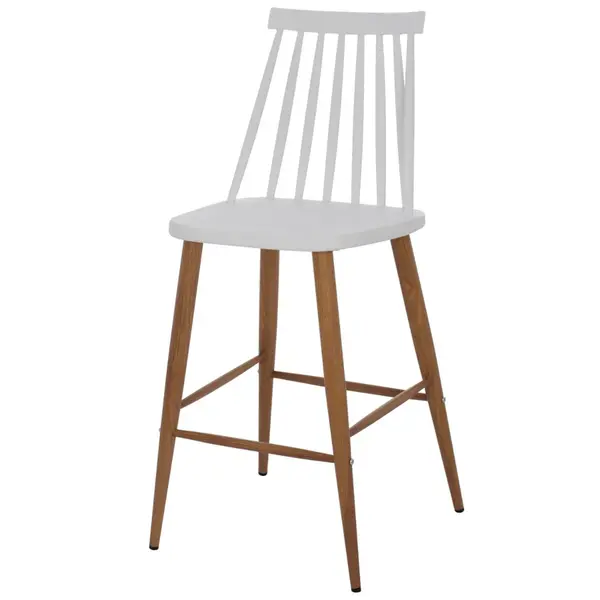Scaun de bar ASORO H63 CM - Alb