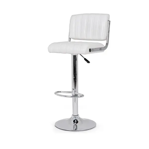 Scaun de bar BARCLAY H63/84 CM - Alb