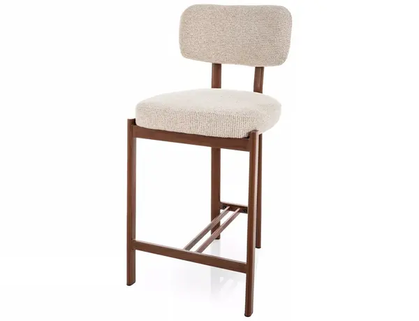 Scaun de bar BELUR H62 CM - Cream