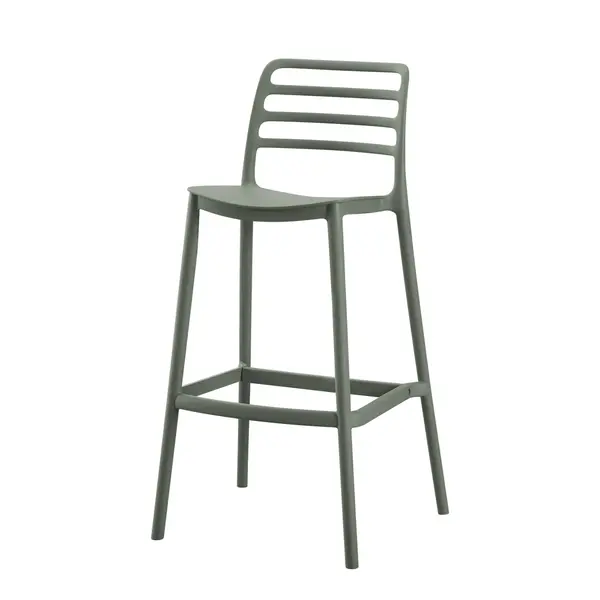 Scaun de bar BRETEL H75 CM - Olive