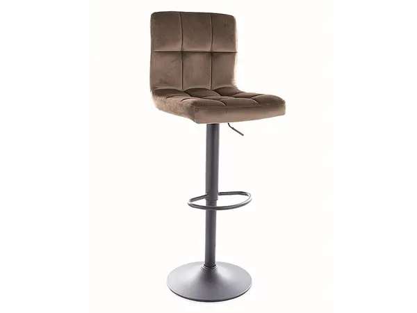 Scaun de bar C105 velvet bej inchis Blu40