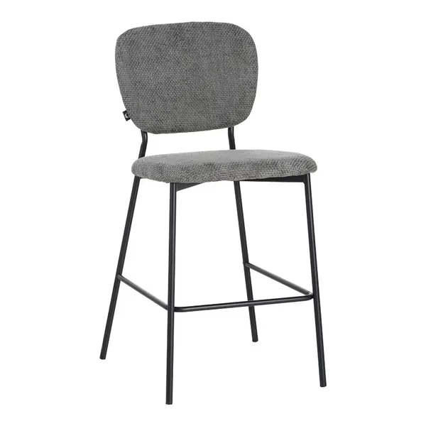 Scaun de bar Cathair, Pako World, Gri, 48x54x100 cm
