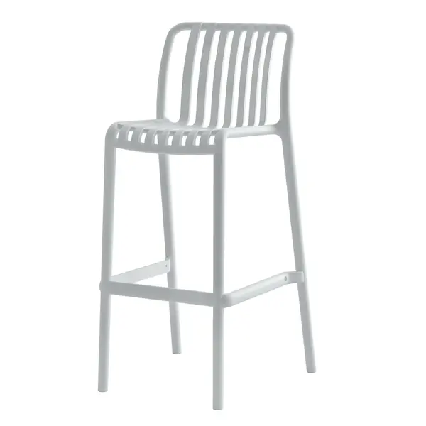 Scaun de bar DANILO H75 CM - Alb