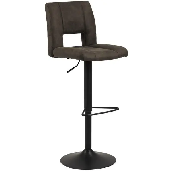 Scaun De Bar din metal, textil, antracit