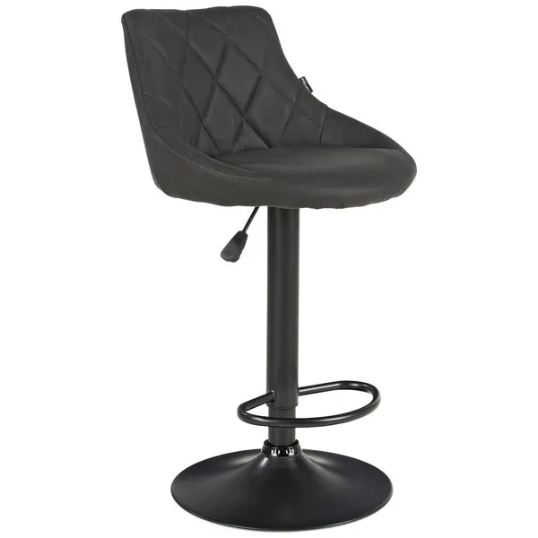 Scaun De Bar din metal, textil, negru