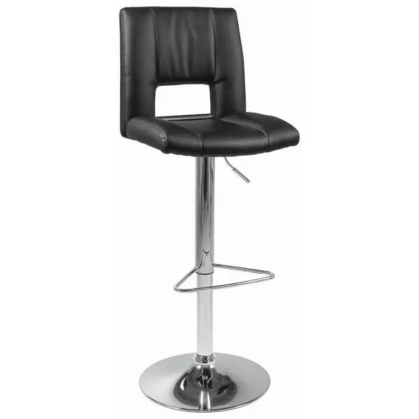 Scaun De Bar din metal, textil, negru