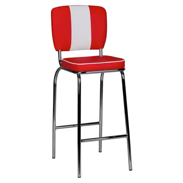 Scaun De Bar din plastic, roșu
