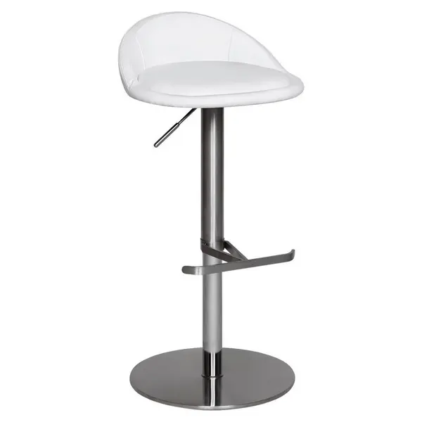 Scaun De Bar din textil, alb
