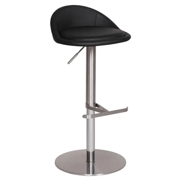Scaun De Bar din textil, negru