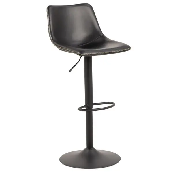 Scaun De Bar din textil, negru