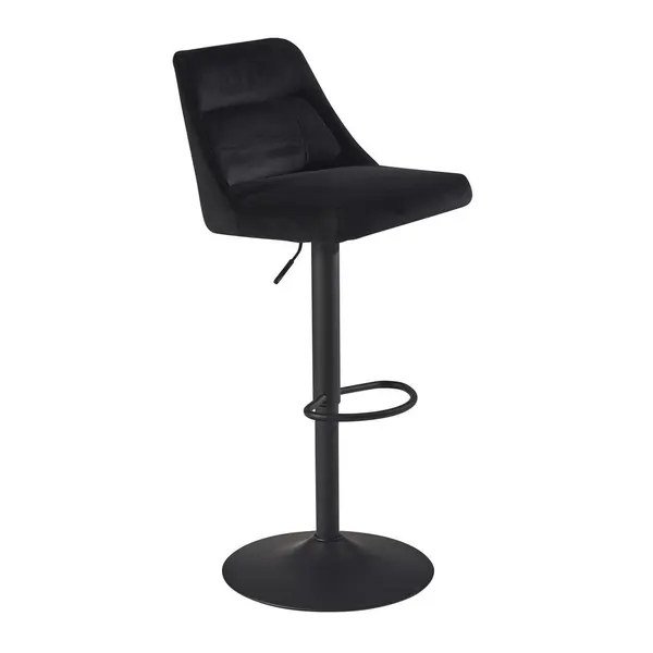 Scaun De Bar din textil, negru