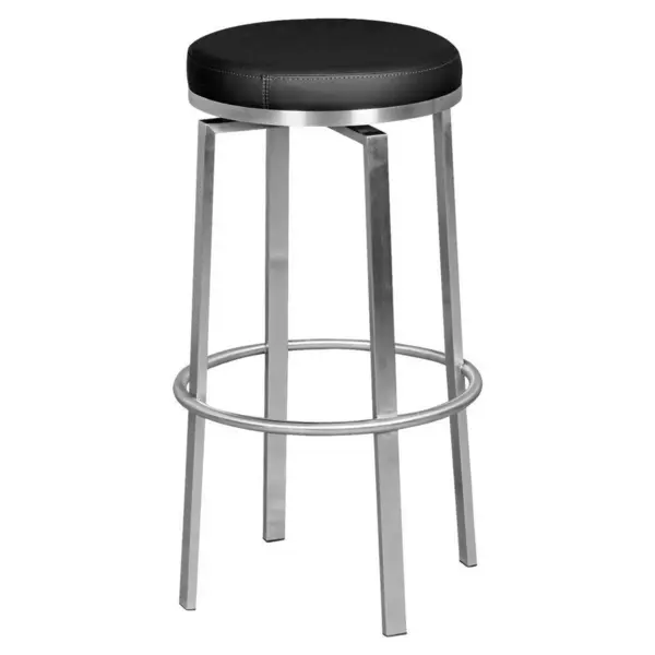 Scaun De Bar din textil, negru