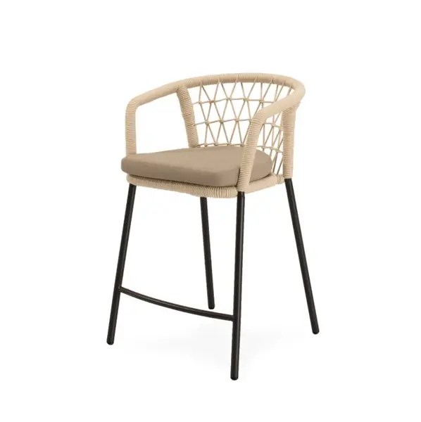 Scaun de bar EDRIN H65 CM - Negru