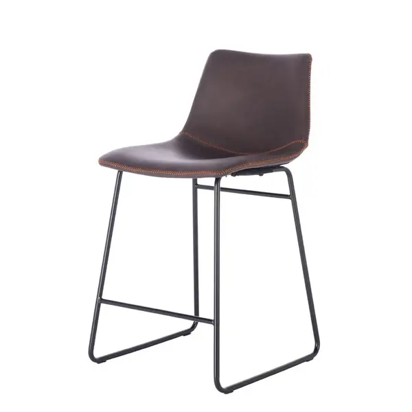 Scaun de bar ESTRINA H61 CM - Maro