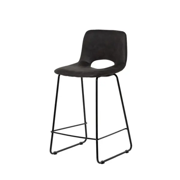 Scaun de bar FIRSTE H65 CM - Gri inchis