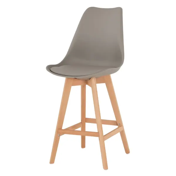 Scaun de bar FRANCA GREY H70 CM - Grey