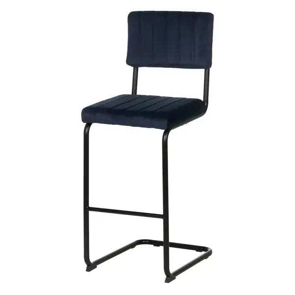 Scaun de bar GRENTORN H76 CM - Albastru