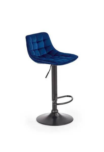 Scaun de bar H95 velvet bleumarin