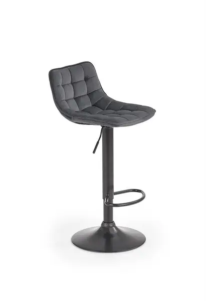 Scaun de bar H95 velvet gri