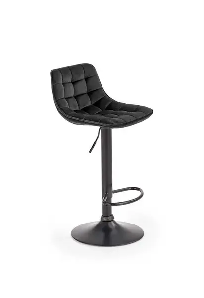 Scaun de bar H95 velvet negru